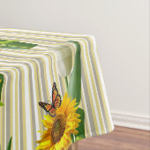 Sunflower White Tulip Butterfly Tablecloth Tafelkleed (Voorbeeld)