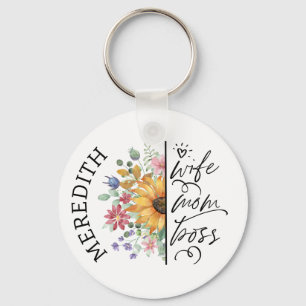 Sunflower Wife Ma Boss  Sleutelhanger