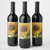 Sunflower Wijn Etiket (Flessen)