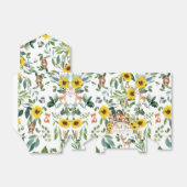 Sunflower Woodland Animals Baby shower Dank u Bedankdoosjes (Uitgevouwen)