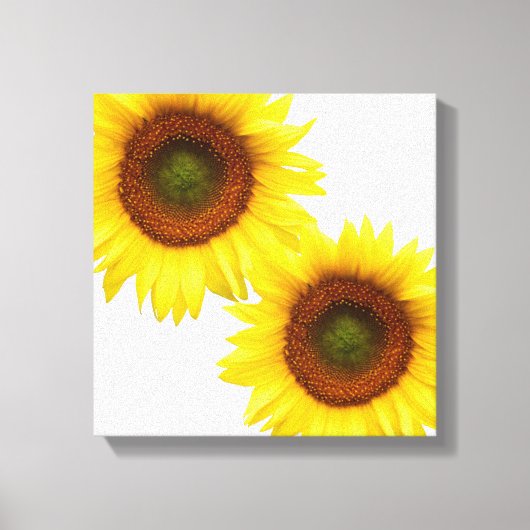 Sunflower Wrapped Canvas Square Afdruk (Voorkant)