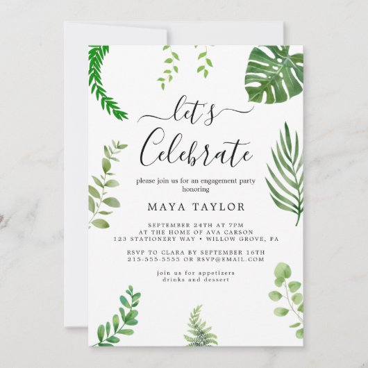 Sunflower Wreath Summer Party Kaart (Voorkant)