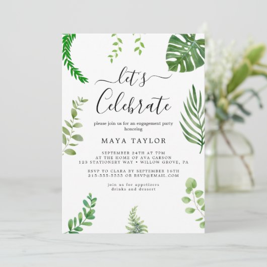 Sunflower Wreath Summer Party Kaart (Staand voorkant)