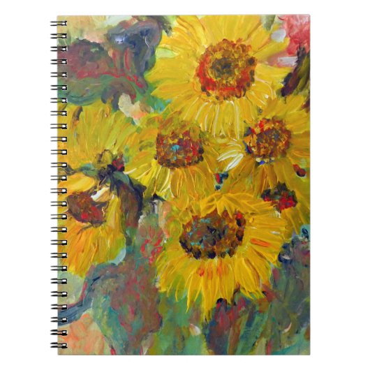 sunflower writing pad notitieboek (Voorkant)