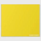 Sunflower Yellow Colour Name Cadeaupapier (Vlak)