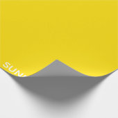 Sunflower Yellow Colour Name Cadeaupapier (Hoek)
