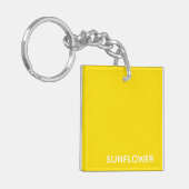 Sunflower Yellow Colour Name Sleutelhanger (Voorkant Links)
