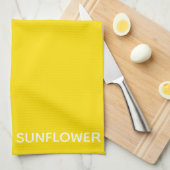 Sunflower Yellow Colour Name Theedoek (Quarter Fold)