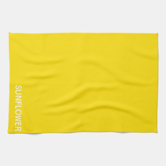 Sunflower Yellow Colour Name Theedoek (Horizontaal)