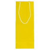 Sunflower Yellow Colour Name Wijn Cadeautas (Achterkant)
