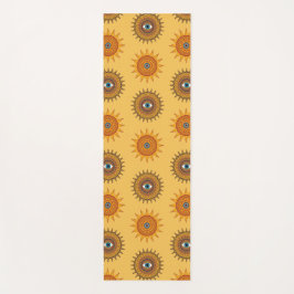 Sunflower Yellow Mandala - Third Eye Graphic Print Yogamat