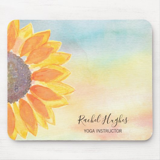 Sunflower Yoga Instructor Muismat (Voorkant)