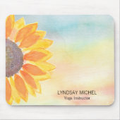 Sunflower Yoga Instructor Muismat (Voorkant)