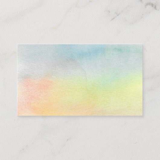 Sunflower Yoga Instructor Visitekaartje (Achterkant)