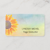 Sunflower Yoga Instructor Visitekaartje (Voorkant)