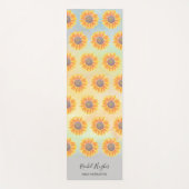 Sunflower Yoga Instructor Yogamat (Voorkant)