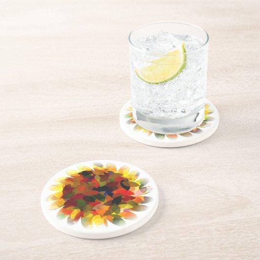 SUNFLOWER ZANDSTEEN ONDERZETTER (Zijkant)