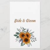 SUNFLOWER ZEI DAT ZE ZEI DAT ZIEKTEKAMERKAART FLYER (Achterkant)