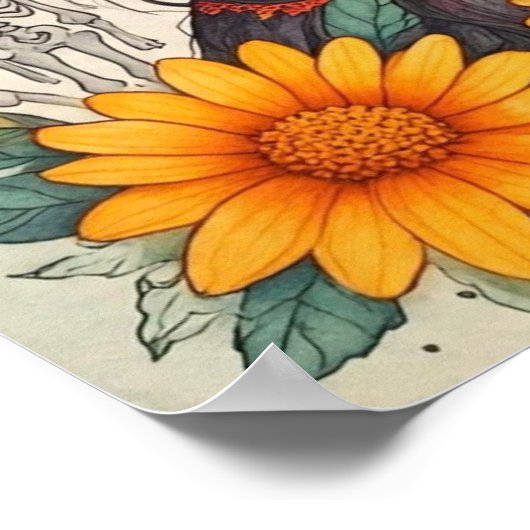 SunflowerDayOfTheDeadWitch Poster (Hoek)