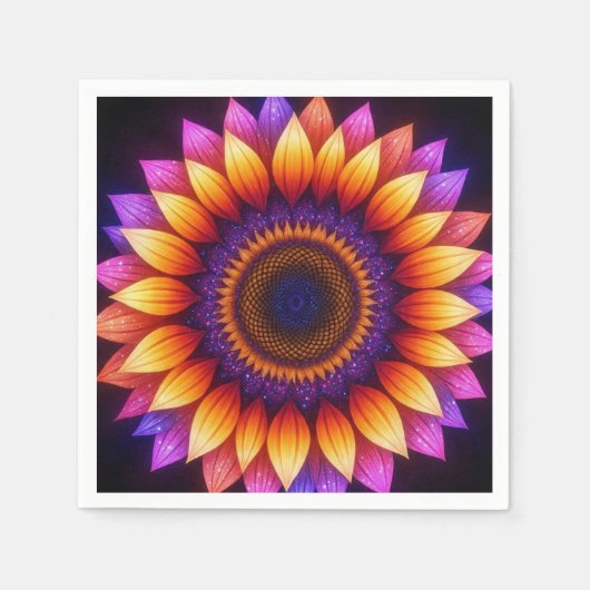SunFlowerMandala Servet (Voorkant)