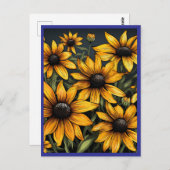 SUNFLOWERS #1 BRIEFKAART (Voorkant / Achterkant)