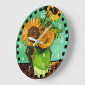 Sunflowers (3), famous painting by van Gogh Grote Klok (Hoek)