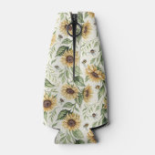 Sunflowers and Bumble Bees Floral Flesjeskoeler (Achterkant)