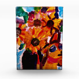 Sunflowers and chihuahua  fotoblokken