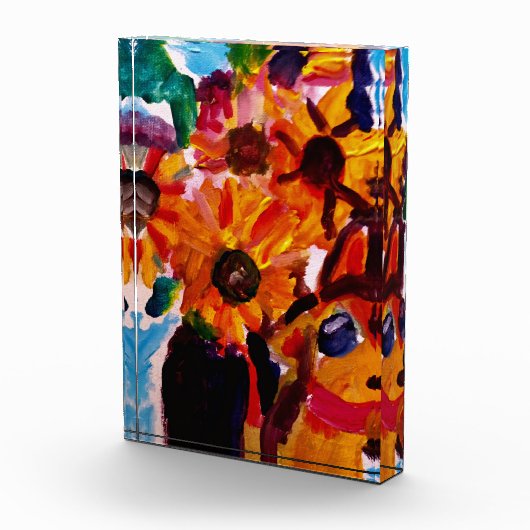 Sunflowers and chihuahua  fotoblokken (Rechts)