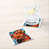 Sunflowers and chihuahua  kartonnen onderzetters (Insitu)