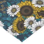 Sunflowers and daisies, summer garden 2 korte tafelloper (Hoek)