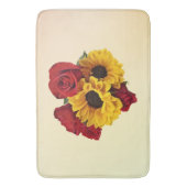 Sunflowers and Roses Bouquet Badmat (Voorkant Verticaal)