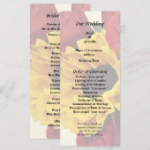 Sunflowers and Roses Bouquet Programmakaart (Voorkant / Achterkant)