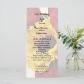 Sunflowers and Roses Bouquet Programmakaart (Staand voorkant)