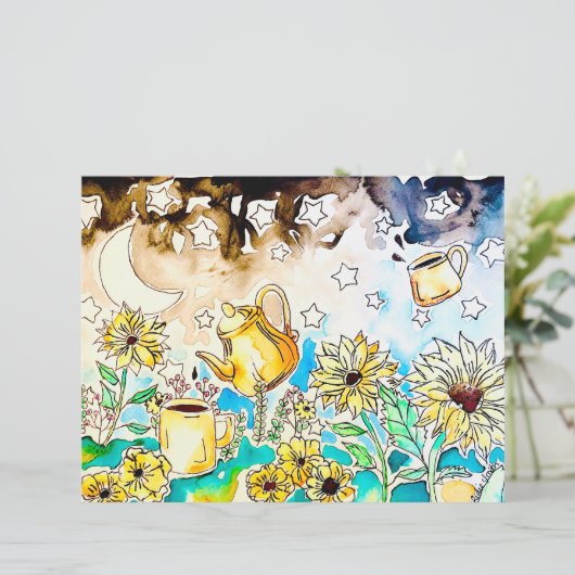 sunflowers art print (Staand voorkant)