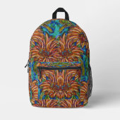 Sunflowers Back Pack Bedrukte Rugzak (Voorkant)