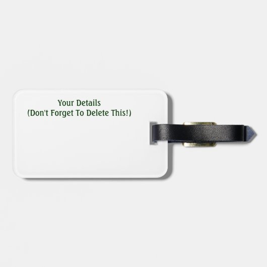 SUNFLOWERS BAGAGELABEL (Achterkant horizontaal)