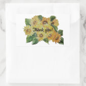 SUNFLOWERS bedankt Rechthoekige Sticker (Tas)