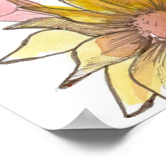 Sunflowers Bible Scripture 1 Thessalonians 5:11 Poster (Hoek)