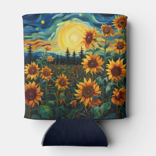 Sunflowers Blikjeskoeler (Achterkant)