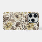 Sunflowers Boho Art Nouveau iPhone Hoesje (Achterkant horizontaal)