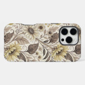 Sunflowers Boho Art Nouveau iPhone Hoesje (Achterkant horizontaal)