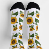Sunflowers Botanical Greenery Sokken (Top)