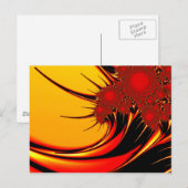 Sunflowers Brago-Mitchell Fine Fractal Art Briefkaart (Voorkant / Achterkant)