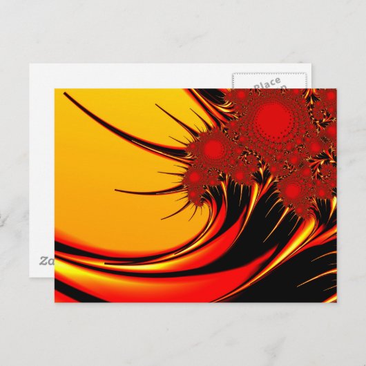 Sunflowers Brago-Mitchell Fine Fractal Art Briefkaart (Voorkant / Achterkant)