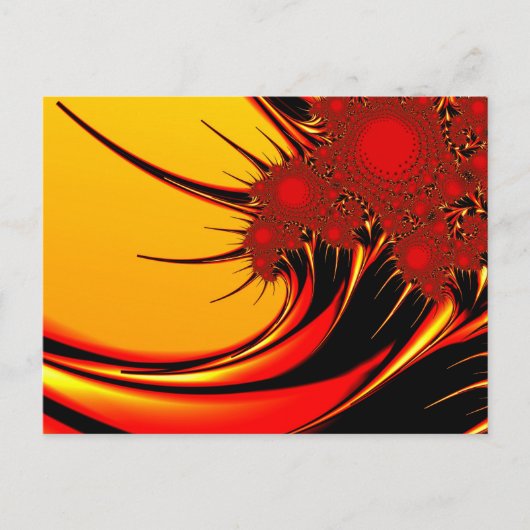 Sunflowers Brago-Mitchell Fine Fractal Art Briefkaart (Voorkant)
