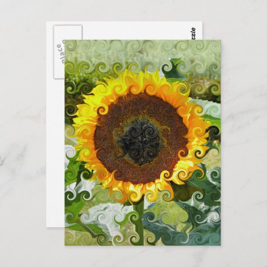 SUNFLOWERS BRIEFKAART (Voorkant / Achterkant)