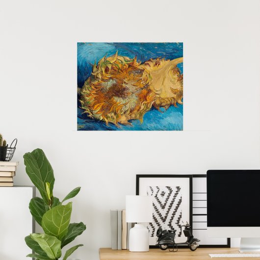 Sunflowers by Van Gogh Painting Art Poster (Thuiskantoor)