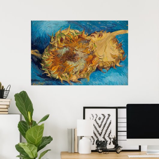 Sunflowers by Van Gogh Painting Art Poster (Thuiskantoor)