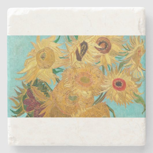 Sunflowers by Vincent van Gogh Stenen Onderzetter (Voorkant)